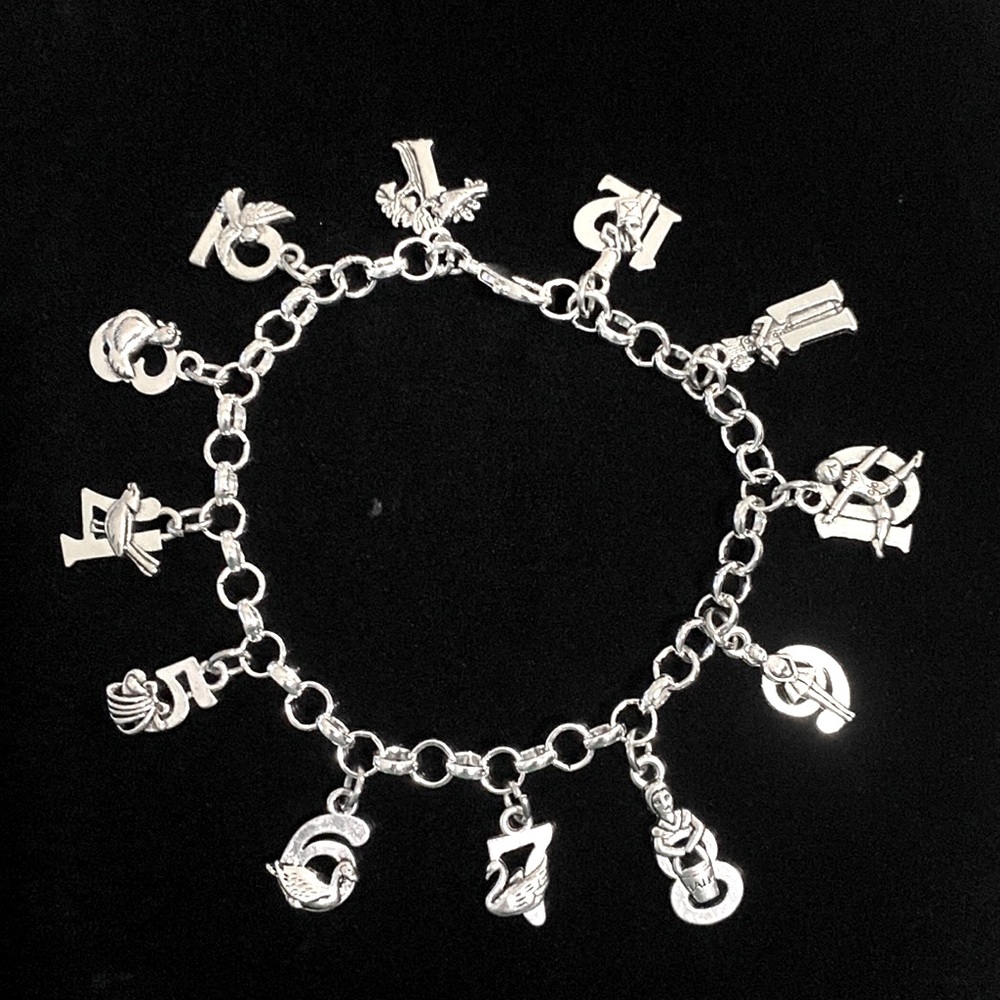 Twelve Days Of Christmas Charm Bracelet